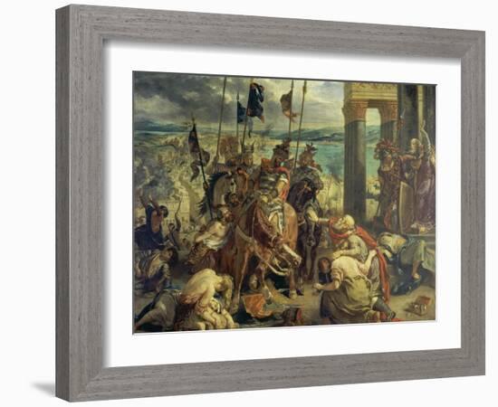 Crusaders Entering Constantinople on April 12th, 1204, 1840-Eugene Delacroix-Framed Giclee Print