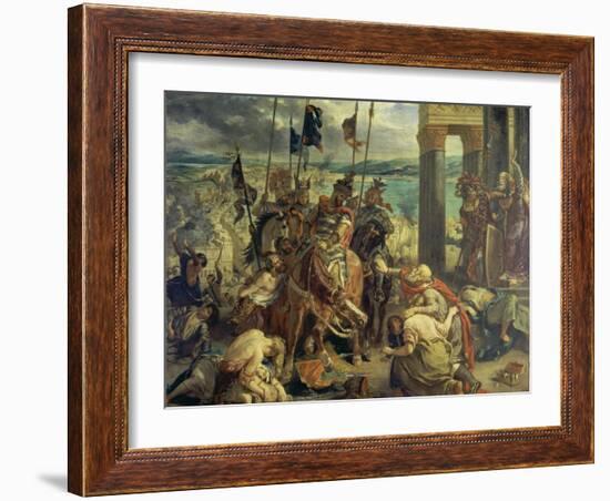 Crusaders Entering Constantinople on April 12th, 1204, 1840-Eugene Delacroix-Framed Giclee Print