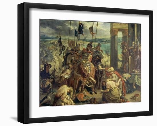 Crusaders Entering Constantinople on April 12th, 1204, 1840-Eugene Delacroix-Framed Giclee Print