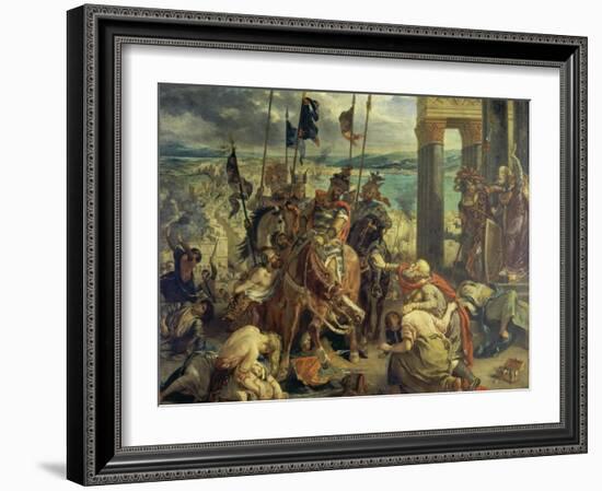 Crusaders Entering Constantinople on April 12th, 1204, 1840-Eugene Delacroix-Framed Giclee Print