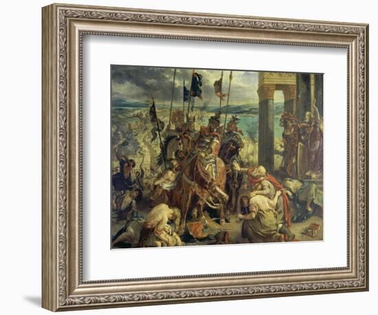 Crusaders Entering Constantinople on April 12th, 1204, 1840-Eugene Delacroix-Framed Giclee Print