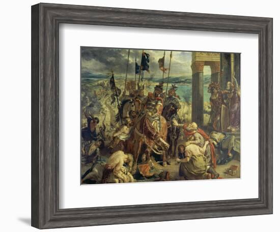 Crusaders Entering Constantinople on April 12th, 1204, 1840-Eugene Delacroix-Framed Giclee Print