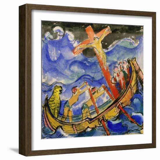 Crusaders in a Storm, 1913-Franz Marc-Framed Giclee Print