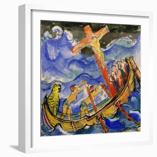 Crusaders in a Storm, 1913-Franz Marc-Framed Giclee Print