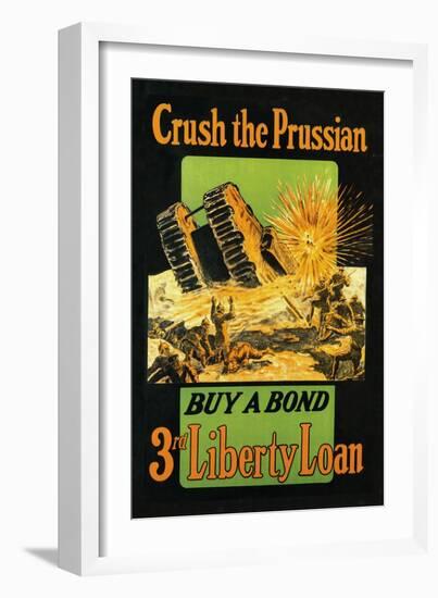 Crush the Prussian: Buy a Bond-null-Framed Art Print