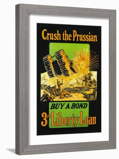 Crush the Prussian: Buy a Bond-null-Framed Art Print