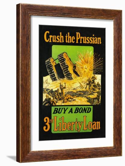 Crush the Prussian: Buy a Bond-null-Framed Art Print