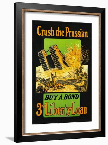 Crush the Prussian: Buy a Bond-null-Framed Art Print