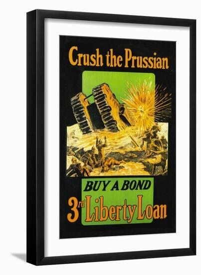 Crush the Prussian: Buy a Bond-null-Framed Art Print