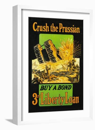 Crush the Prussian: Buy a Bond-null-Framed Art Print