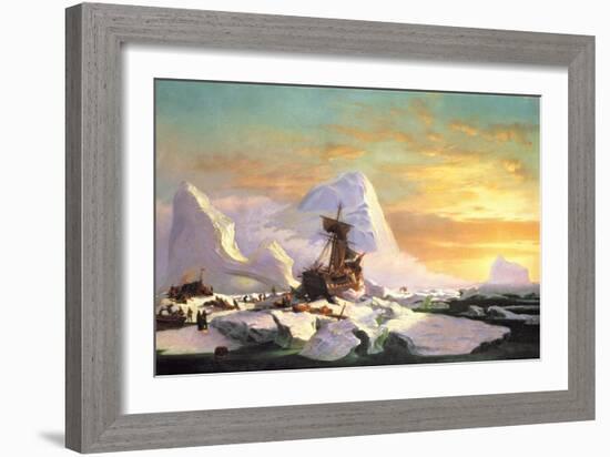 Crushed in the Ice-William Bradford-Framed Giclee Print