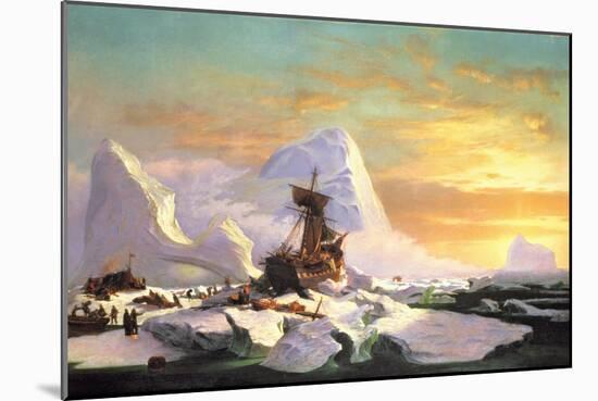 Crushed in the Ice-William Bradford-Mounted Giclee Print