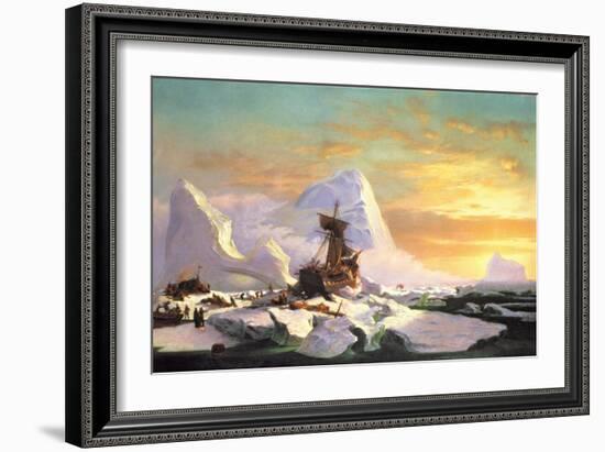 Crushed in the Ice-William Bradford-Framed Giclee Print