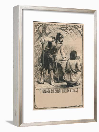 'Crusoe and Friday On The Hill', c1870-Unknown-Framed Giclee Print