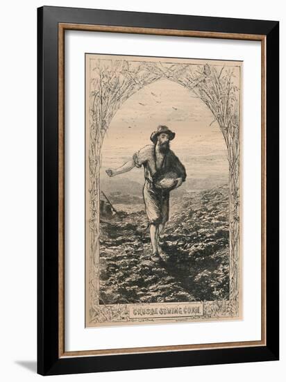 'Crusoe Sowing Corn', c1870-Unknown-Framed Giclee Print