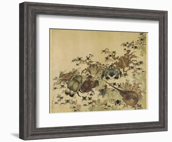 Crustaceans, Edo Period C.1825-Katsushika Hokusai-Framed Giclee Print