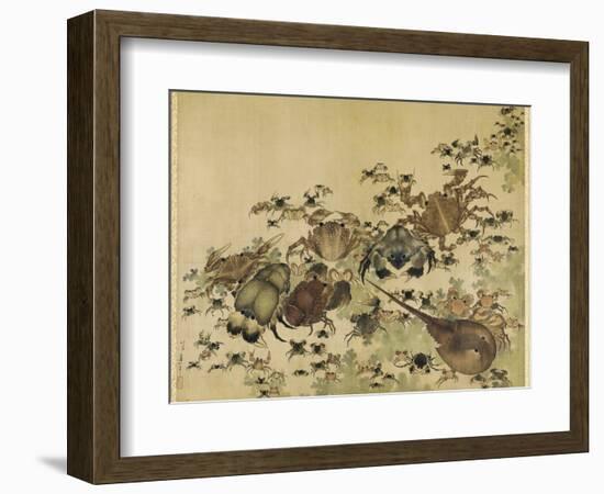 Crustaceans, Edo Period C.1825-Katsushika Hokusai-Framed Giclee Print