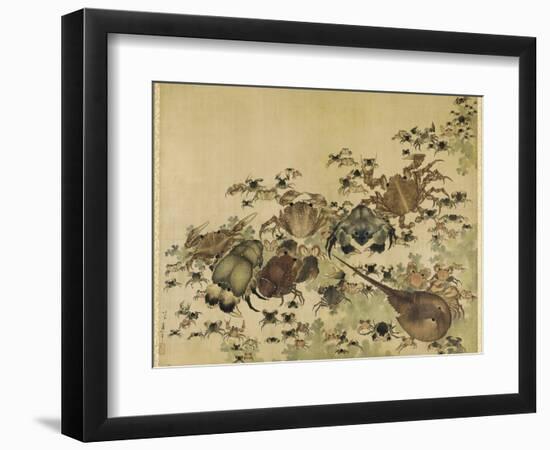 Crustaceans, Edo Period C.1825-Katsushika Hokusai-Framed Giclee Print