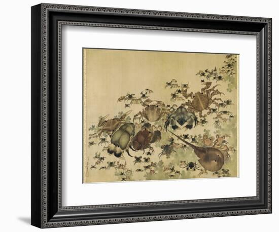 Crustaceans, Edo Period C.1825-Katsushika Hokusai-Framed Giclee Print