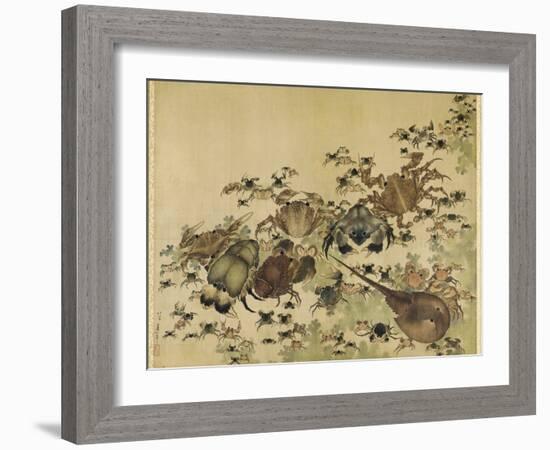 Crustaceans, Edo Period C.1825-Katsushika Hokusai-Framed Giclee Print