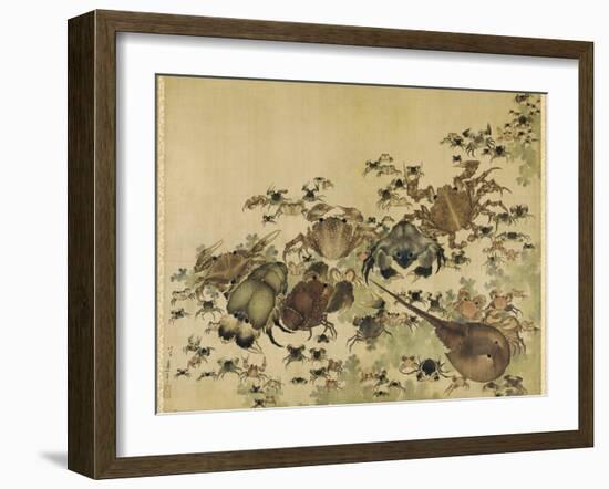 Crustaceans, Edo Period C.1825-Katsushika Hokusai-Framed Giclee Print