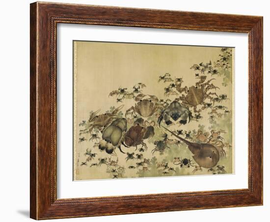 Crustaceans, Edo Period C.1825-Katsushika Hokusai-Framed Giclee Print