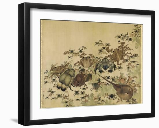 Crustaceans, Edo Period C.1825-Katsushika Hokusai-Framed Giclee Print