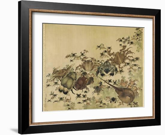 Crustaceans, Edo Period C.1825-Katsushika Hokusai-Framed Giclee Print