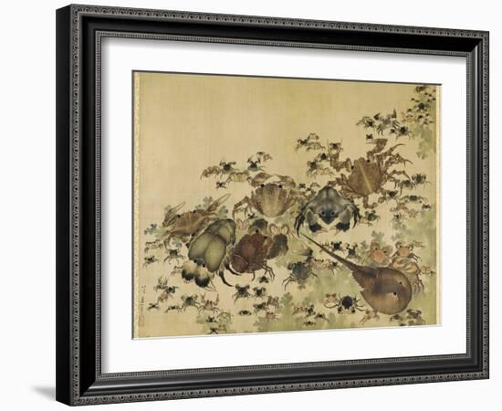 Crustaceans, Edo Period C.1825-Katsushika Hokusai-Framed Giclee Print