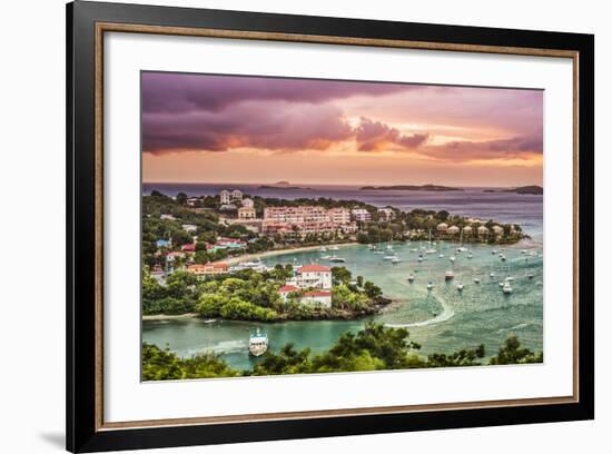 Cruz Bay, St John, United States Virgin Islands.-SeanPavonePhoto-Framed Photographic Print