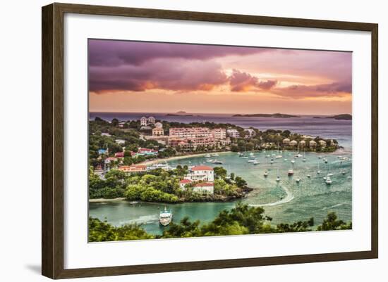 Cruz Bay, St John, United States Virgin Islands.-SeanPavonePhoto-Framed Photographic Print