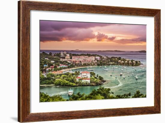 Cruz Bay, St John, United States Virgin Islands.-SeanPavonePhoto-Framed Photographic Print