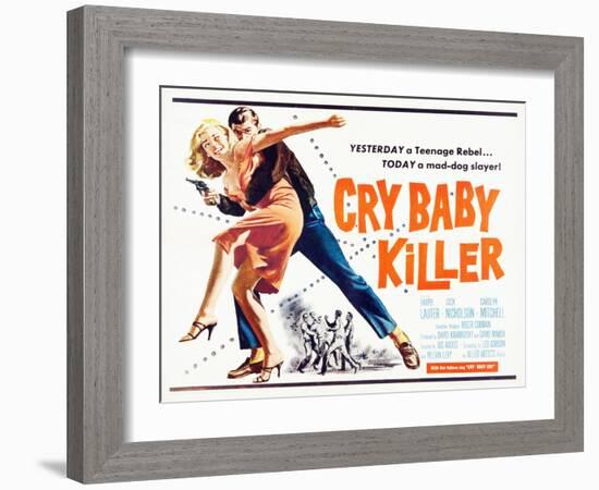 Cry Baby Killer, title card, 1958-null-Framed Art Print