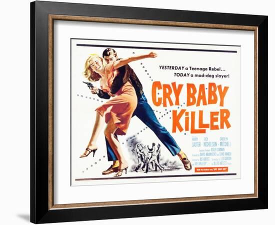 Cry Baby Killer, title card, 1958-null-Framed Art Print