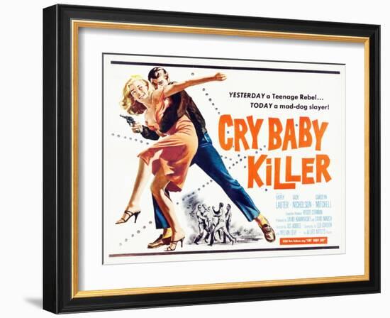 Cry Baby Killer, title card, 1958-null-Framed Art Print