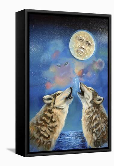 Cry Wolf-Sue Clyne-Framed Premier Image Canvas