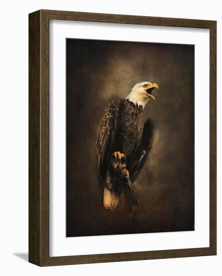 Crying for the Lost Bald Eagle-Jai Johnson-Framed Premium Giclee Print