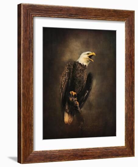 Crying for the Lost Bald Eagle-Jai Johnson-Framed Premium Giclee Print