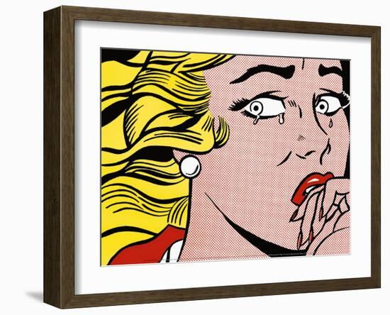 Crying Girl, c.1963-Roy Lichtenstein-Framed Art Print