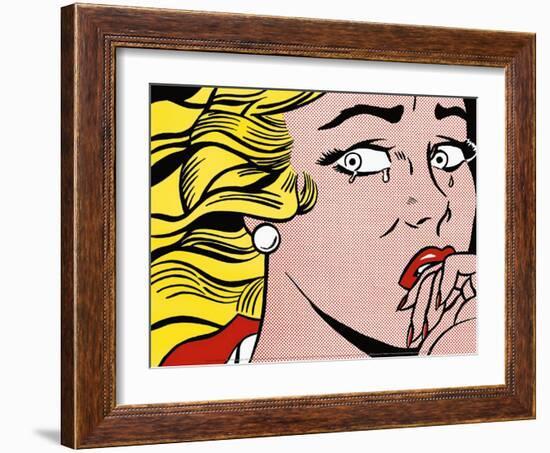 Crying Girl, c.1963-Roy Lichtenstein-Framed Art Print