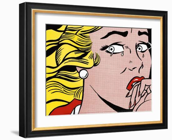 Crying Girl, c.1963-Roy Lichtenstein-Framed Art Print