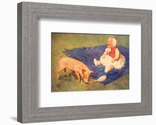 Crying over Spilt Milk-Lawson Wood-Framed Premium Giclee Print