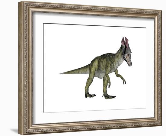 Cryolophosaurus Dinosaur-Stocktrek Images-Framed Art Print