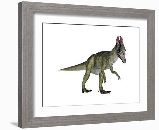 Cryolophosaurus Dinosaur-Stocktrek Images-Framed Art Print