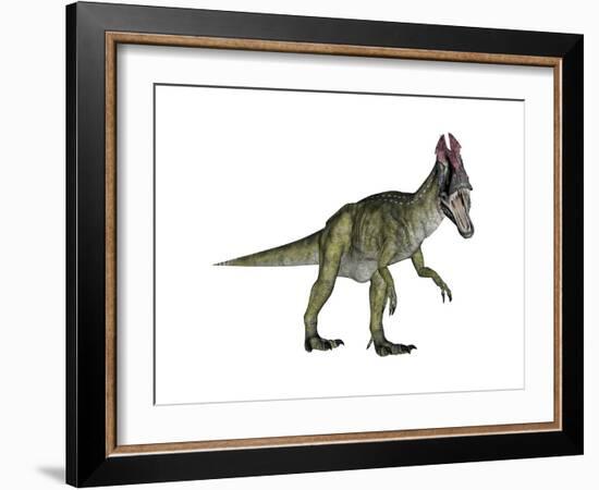 Cryolophosaurus Dinosaur-Stocktrek Images-Framed Art Print