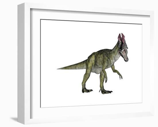 Cryolophosaurus Dinosaur-Stocktrek Images-Framed Art Print