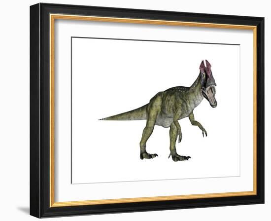 Cryolophosaurus Dinosaur-Stocktrek Images-Framed Art Print