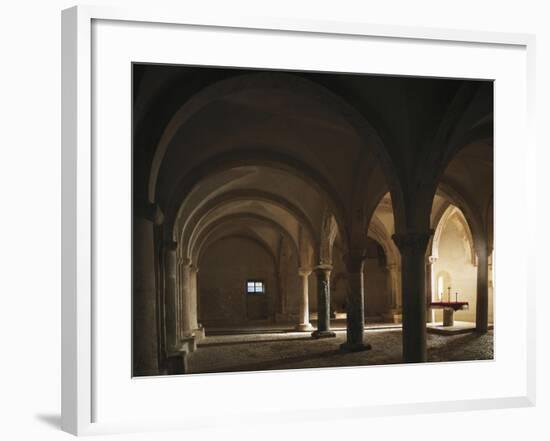 Crypt of Abbey of St John in Venus, Fossacesia, Italy, 12th Century-null-Framed Giclee Print
