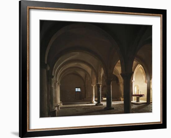 Crypt of Abbey of St John in Venus, Fossacesia, Italy, 12th Century-null-Framed Giclee Print