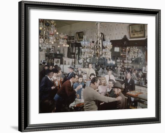 Crystal Bar, Virginia City, Nevada, 1945-Nat Farbman-Framed Photographic Print